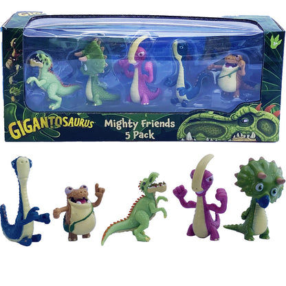 Gigantosaurus: Mighty Friends - 5 Pack - Mini 2" Figures (Giganto-Bill-Rocky-Mazu-Tiny)