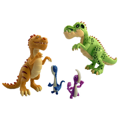 Gigantosaurus: Super Dino Friends Pack - 4 Pack - (5" Giganto, 5" Trex, 2" Bill, 2" Rocky)