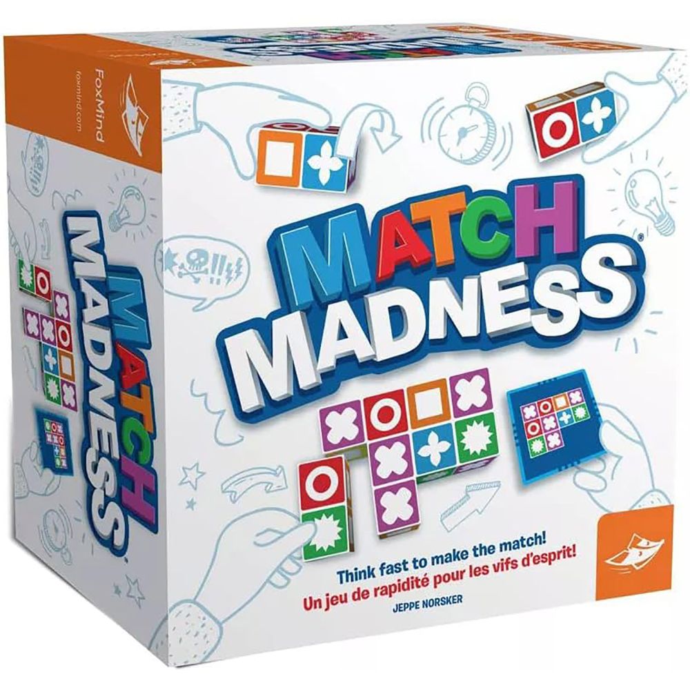 FoxMind Games Match Madness Fast-Paced Pattern Matching Board Game