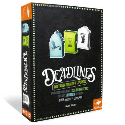 Deadlines FoxMind Pop Culture Trivia Card Game, Ages 12+