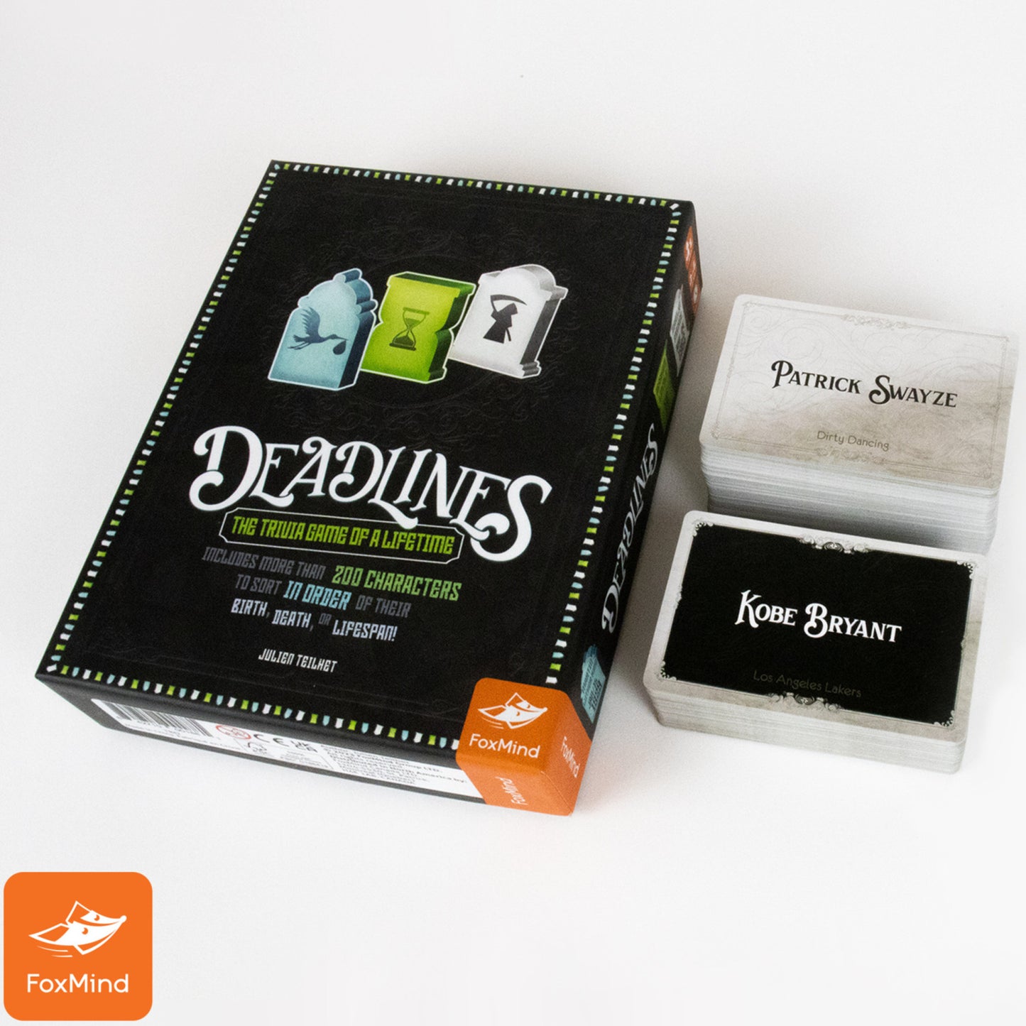 Deadlines FoxMind Pop Culture Trivia Card Game, Ages 12+