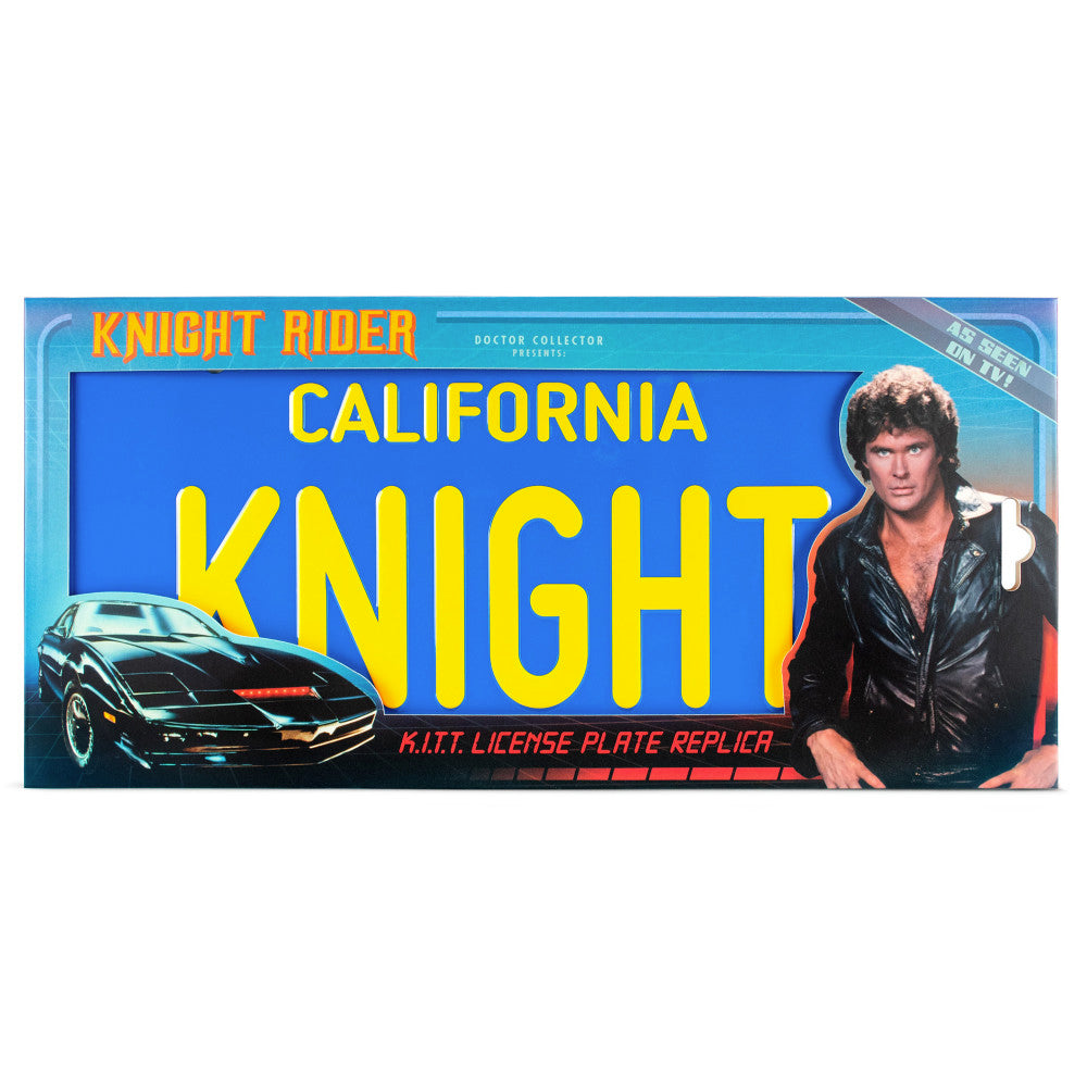 Doctor Collector Knight Rider 1:1 Scale K.I.T.T. License Plate Replica ...