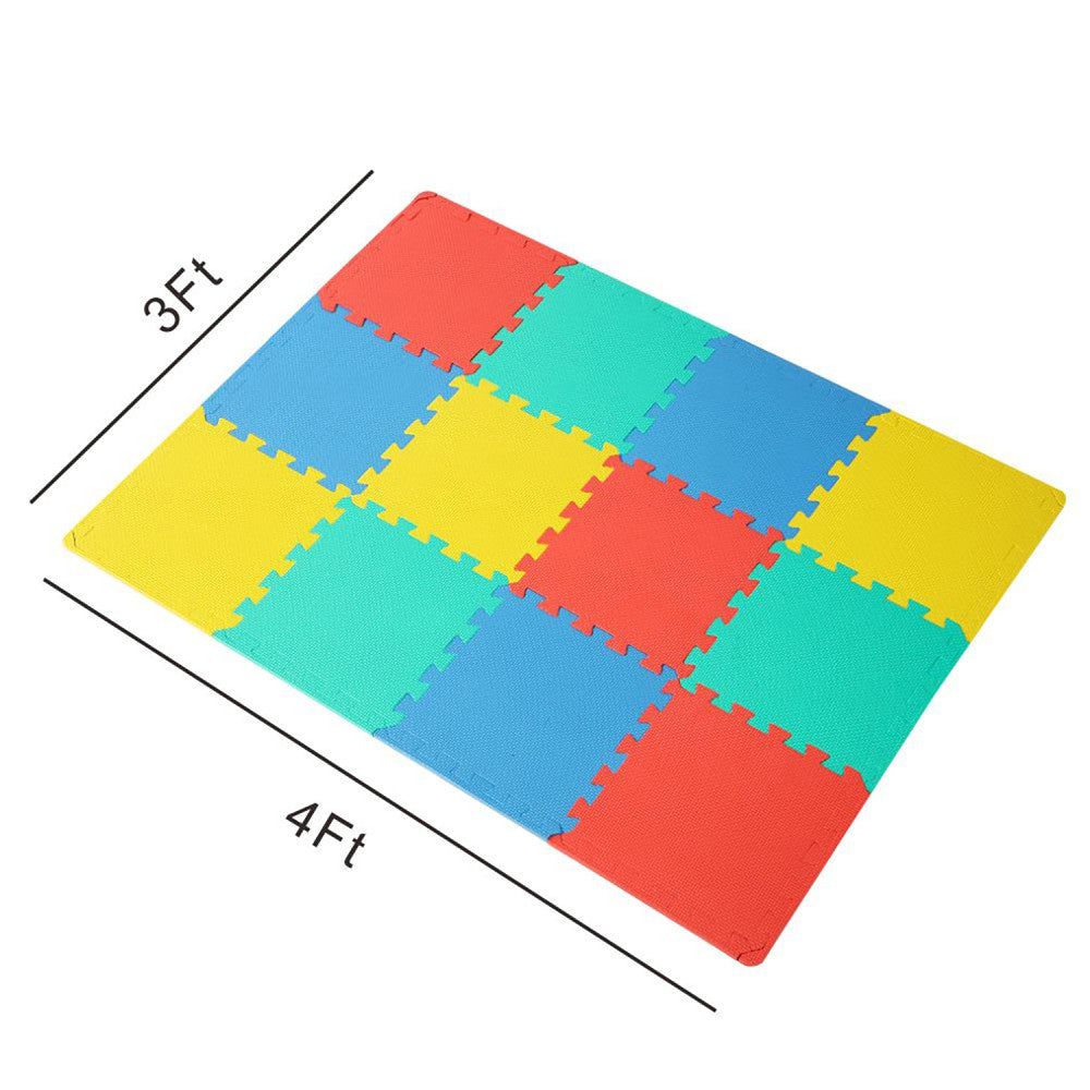 Easy Playhouse Soft Foam Floor Puzzle Tiles for Children and Adults