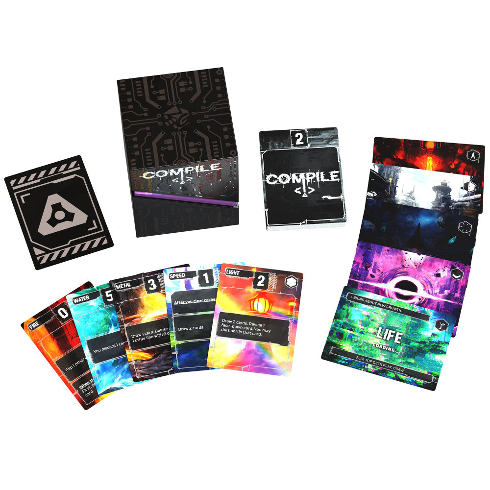 Greater Than Games: Compile: Main 1 - Area Control Strategy Card Game, Ages 14+, 2 Players