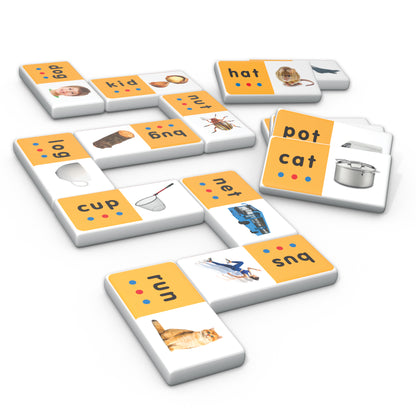 Junior Learning CVC Match & Learn Dominoes 28-Piece Set