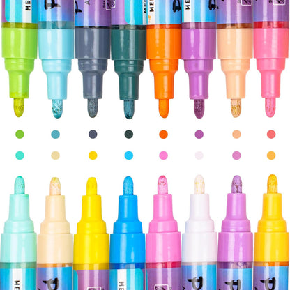 Pintar: Acrylic Paint Markers: Pastel - Medium Tip 5mm, 16 Pack - Subtle Opague Colors