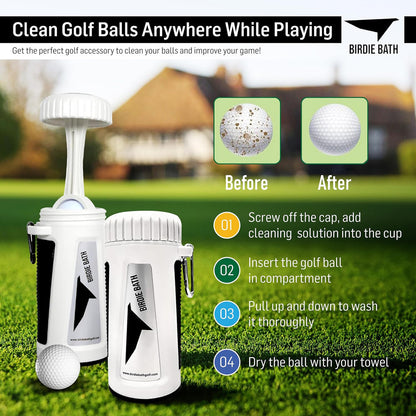 Birdie Golf: Birdie Bath - Golf Ball Washer, Personal Portable Water Cleaner