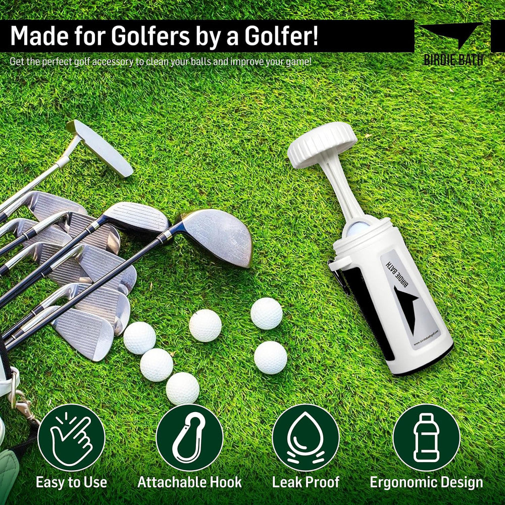 Birdie Golf: Birdie Bath - Golf Ball Washer, Personal Portable Water Cleaner