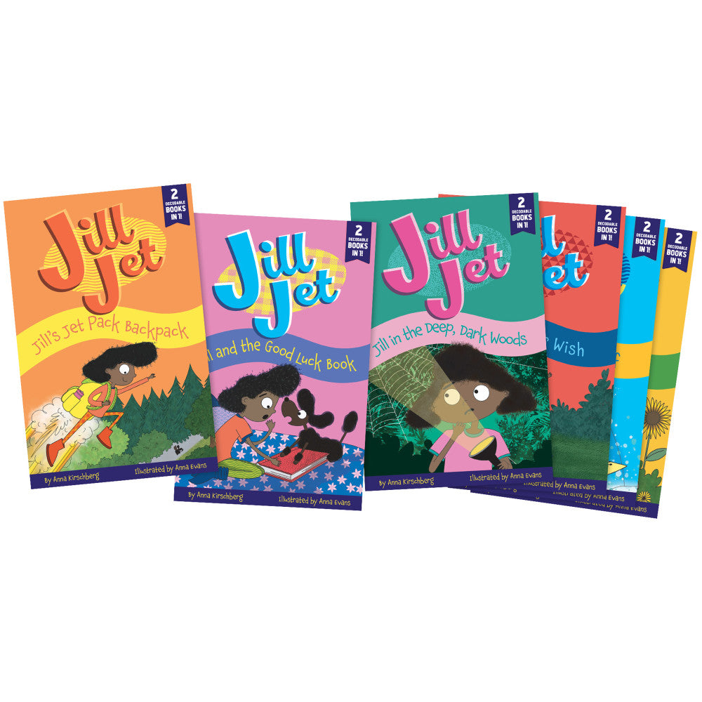 Junior Learning Jill Jet  Decodable Reader Chapter Books, Boxed Set