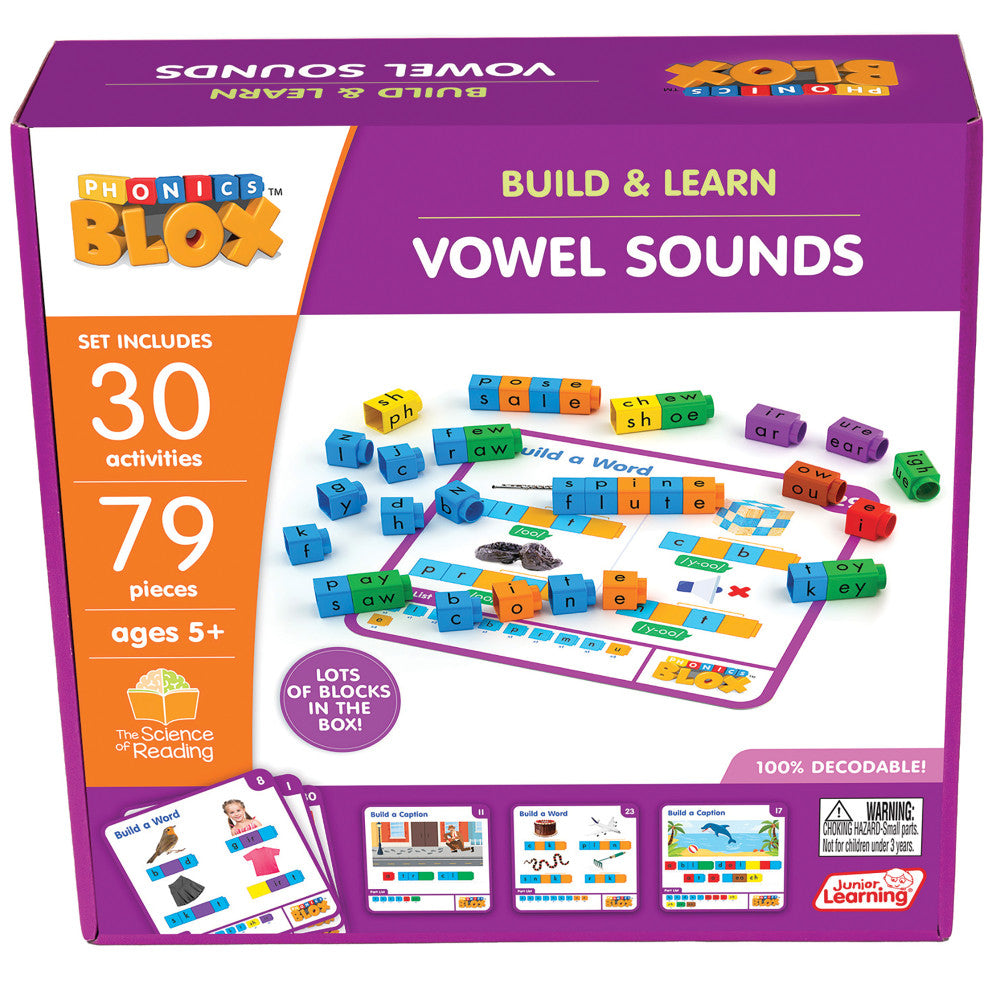 Junior Learning Rainbow Phonics Blox - Vowel Sounds Phase 5 - Educatio ...