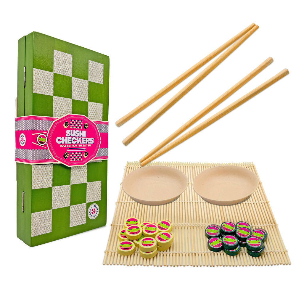 Project Genius Sushi Checkers & Sushi Making Strategy Game Set – Toys