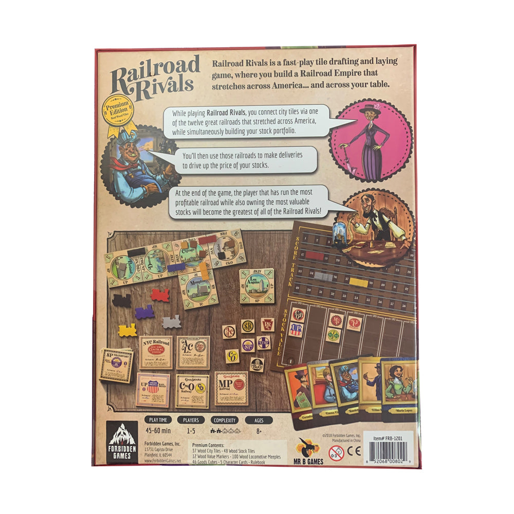 A Train Rival Railroad Rivals Premium Edition Strategy Board Game – Toys