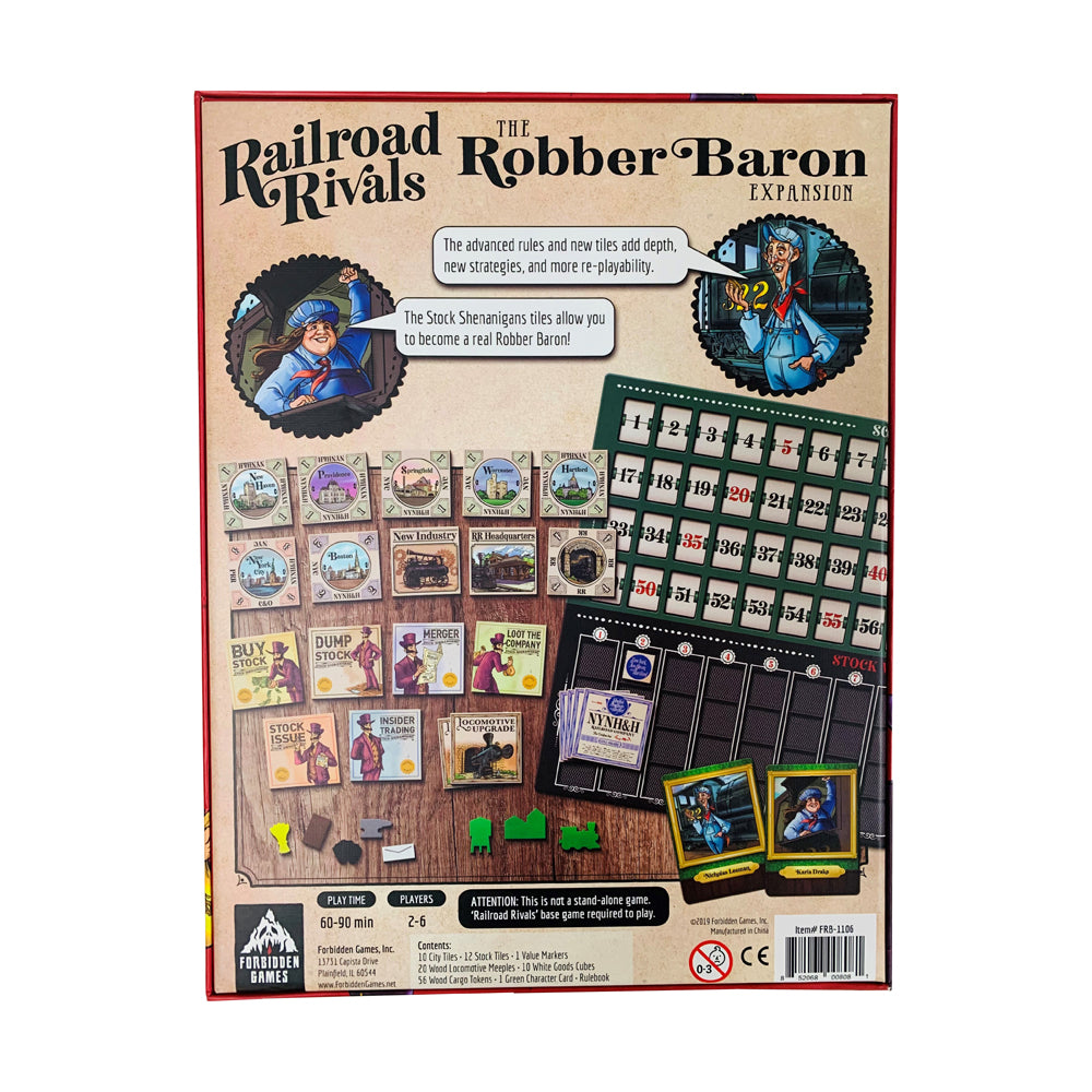 Railroad Rivals Railroad Rivals Robber Baron Expansion Board Game – Toys