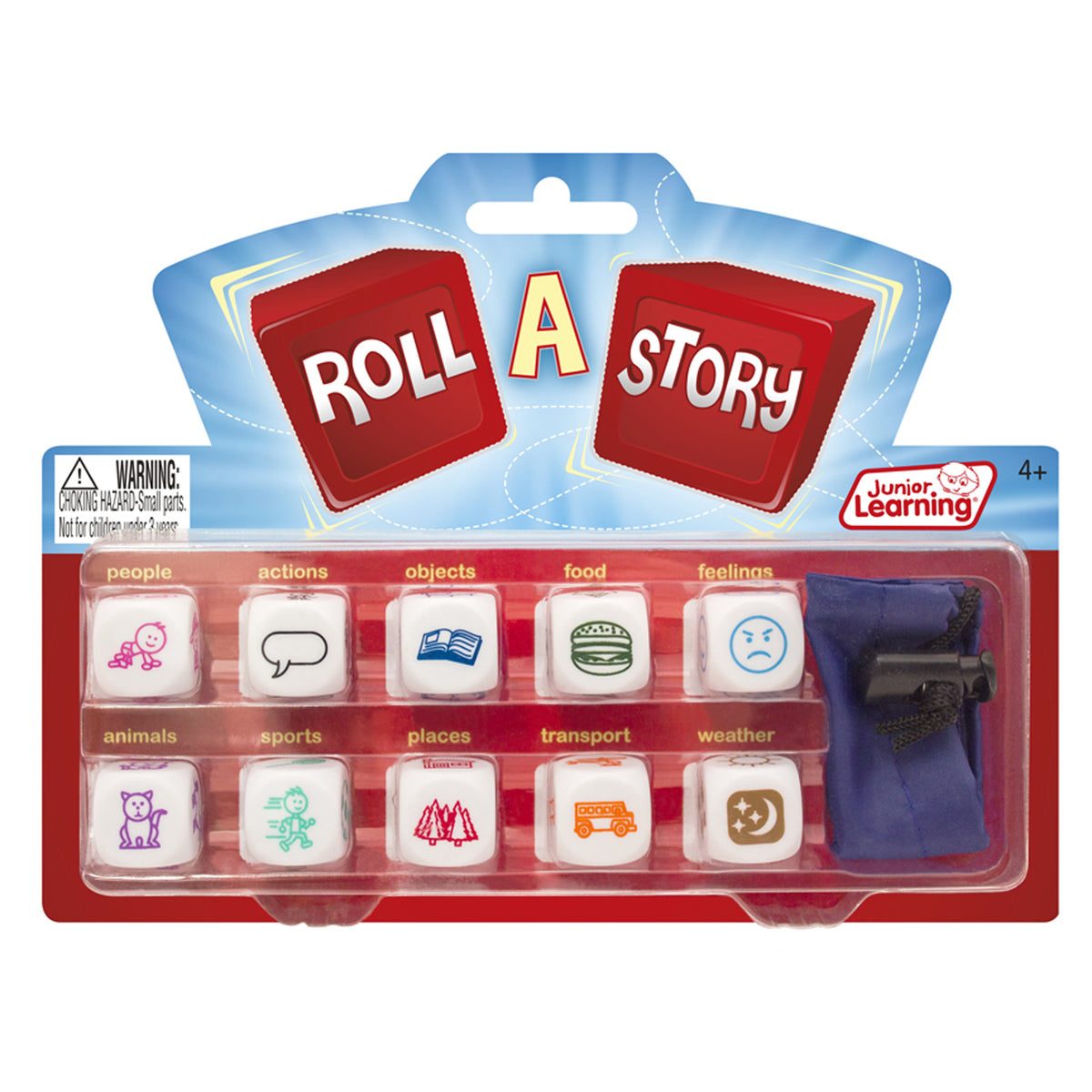 Roll A Story Picture Dice Storytelling Game, 10-Dice Set
