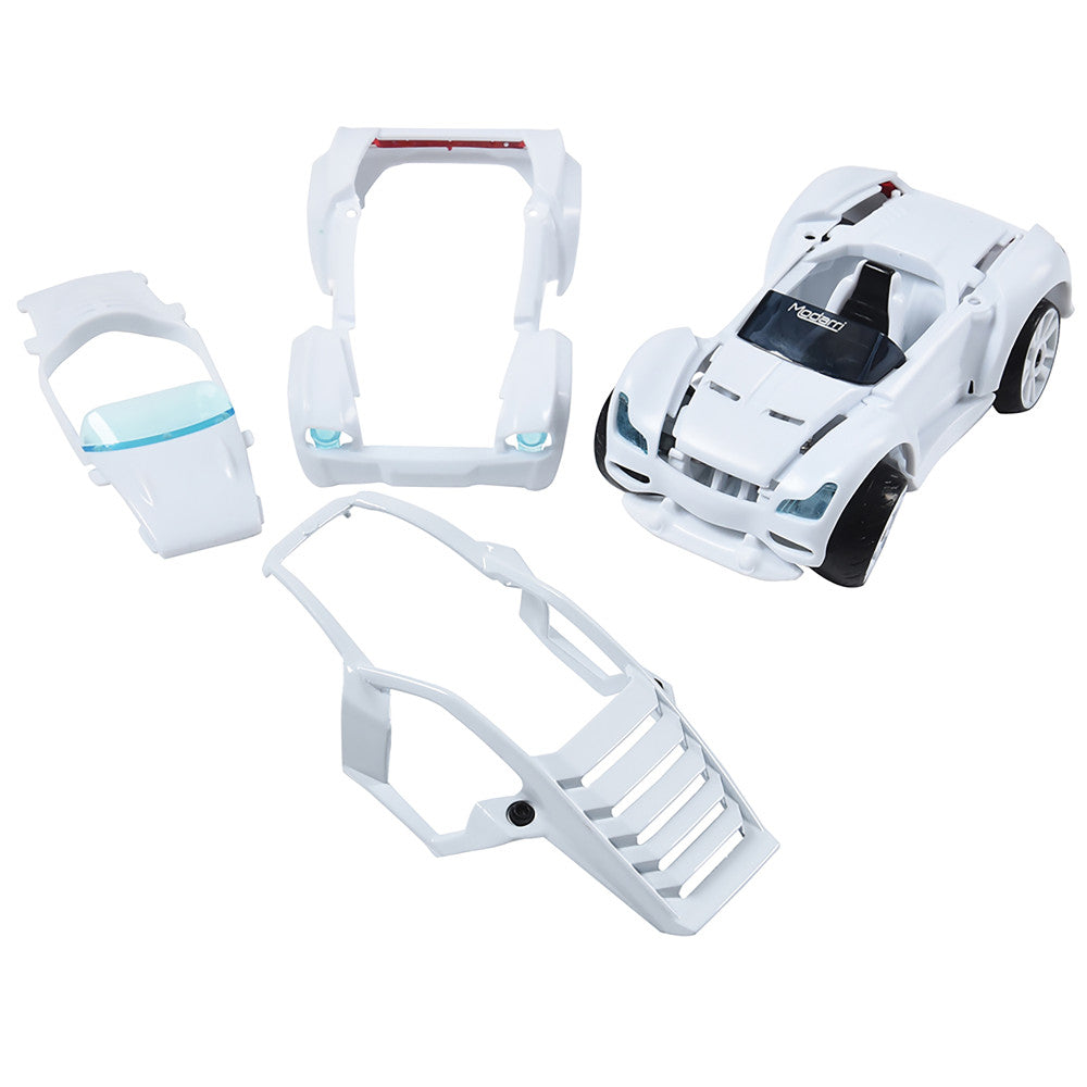 Modarri: Deluxe Paint It Auto Design Studio - DIY Design & Build Toy Car, Kids Ages 6+