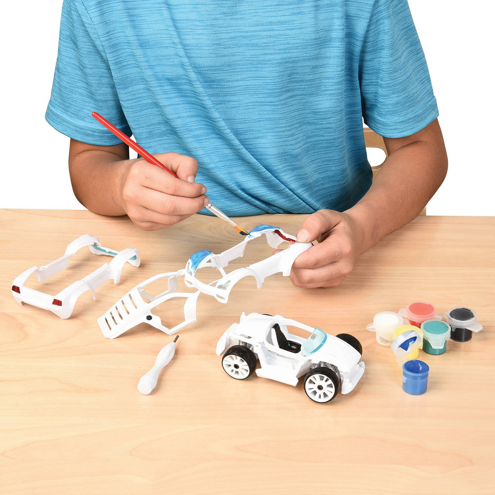 Modarri: Deluxe Paint It Auto Design Studio - DIY Design & Build Toy Car, Kids Ages 6+
