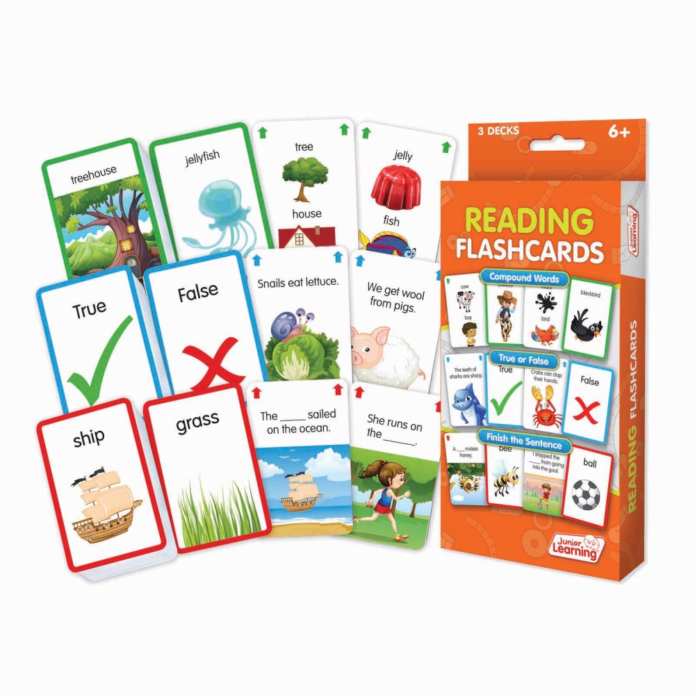 Junior Learning Reading Flashcards Set - Interactive Educational Tool