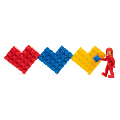 Snapo Advanced Builders Kit 300-piece set with red, blue, and yellow interlocking building blocks