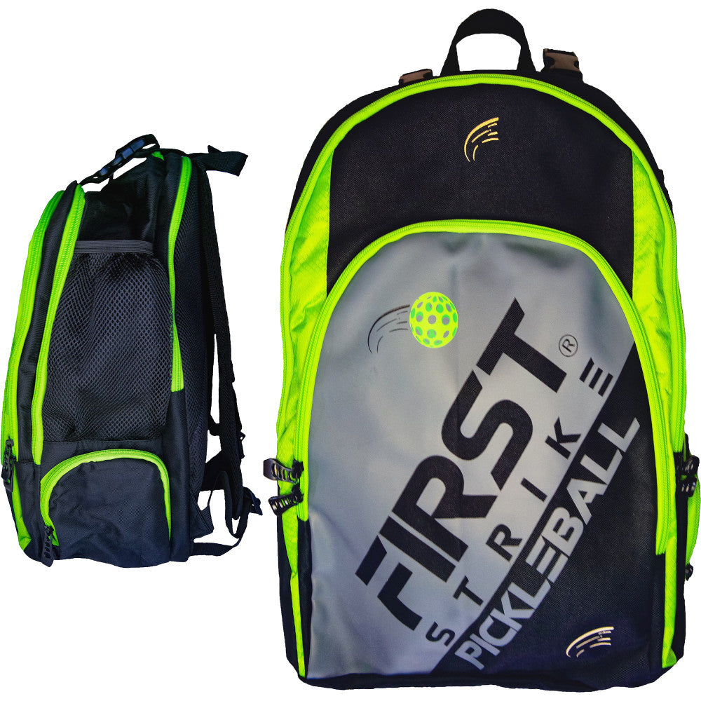 First Strike Pickleball: Pickleball Bag - Green - Carry All Your Sports Equipment