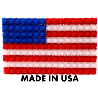 Snapo Creative Builders Kit 200-Piece Set in red, white, and blue building blocks