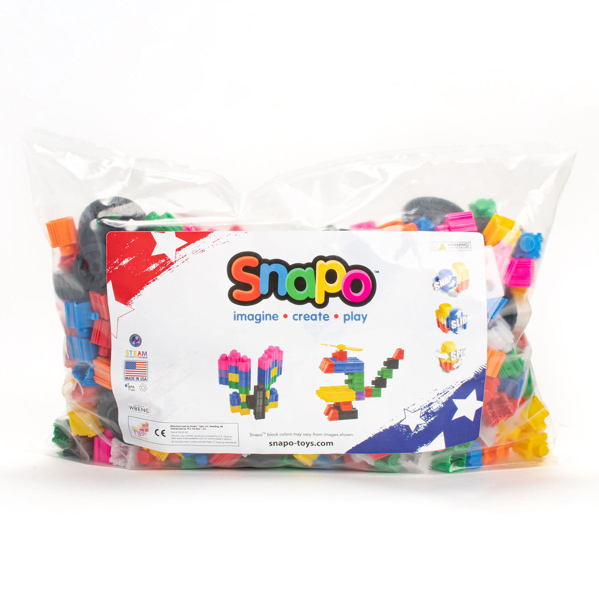 Snapo Epic Builders Kit 550-Piece Construction Set