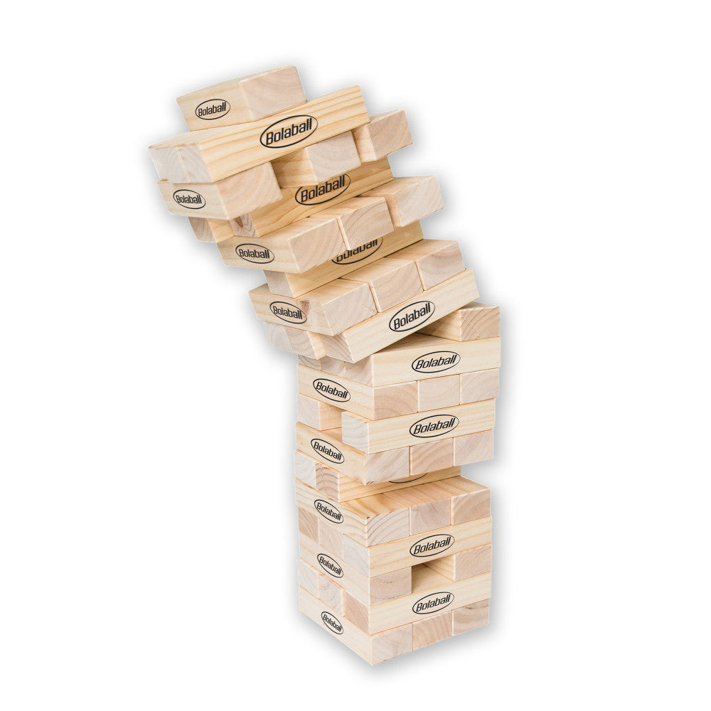 Bolaball Giant Tumbling Blocks - 54pc Premium Wooden Tower Game