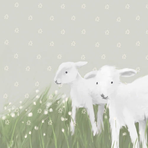 Oopsy Daisys Sisters Canvas: Whimsical Goat Art