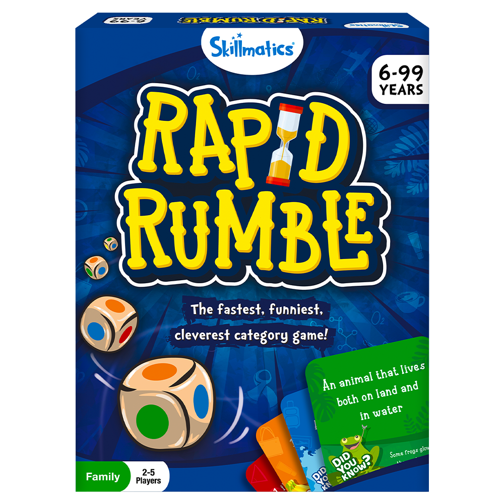 Rapid Rumble Family Category Card Game