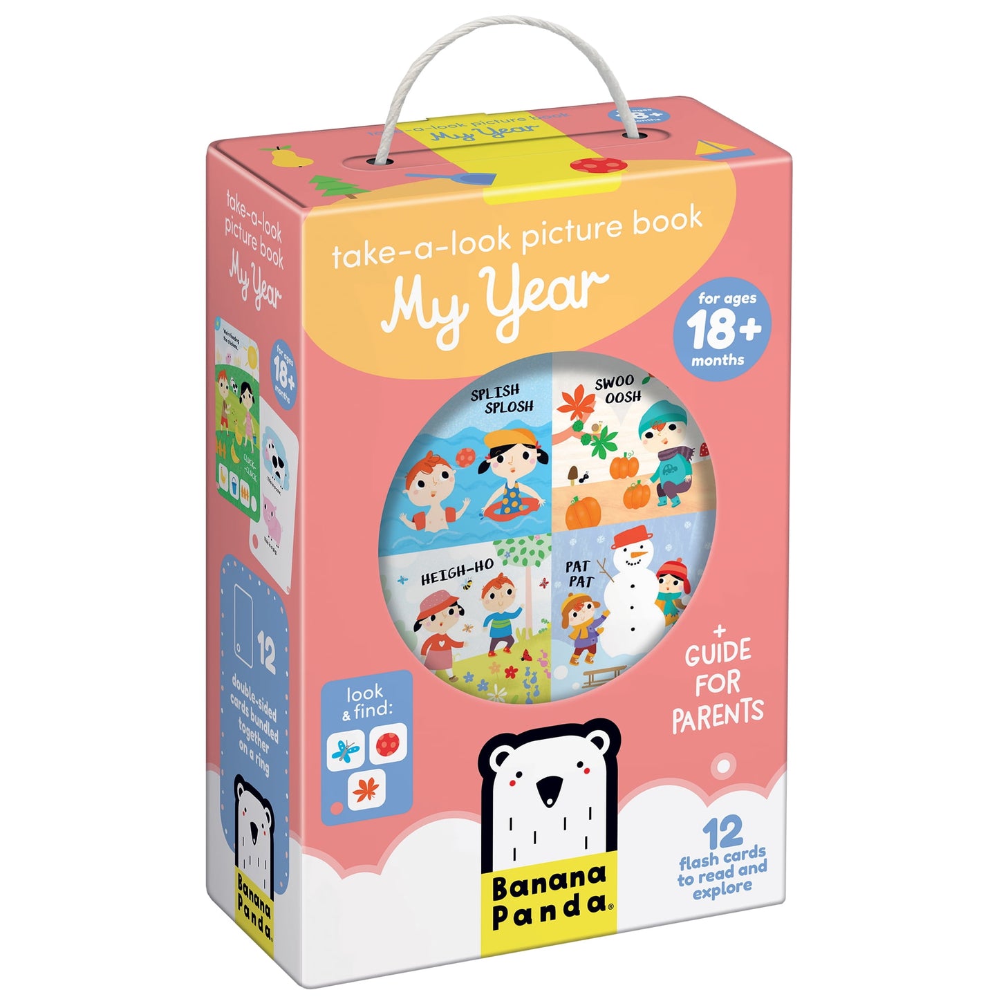 Banana Panda Take-a-Look Picture Book My Day - Interactive Flash Cards