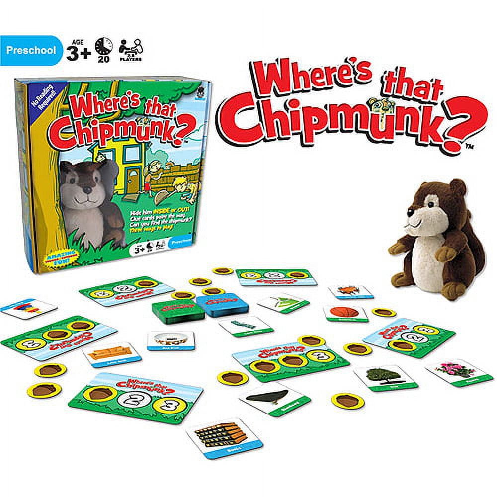 Haywire Group Where's That Chipmunk Hide-and-Seek Board Game