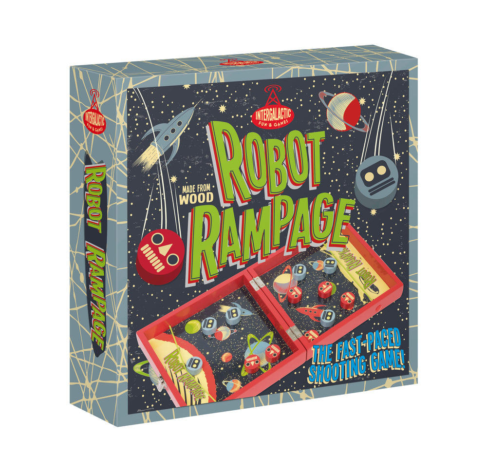 Professor Puzzle Space Robot Rampage - 2-Player Tabletop Game
