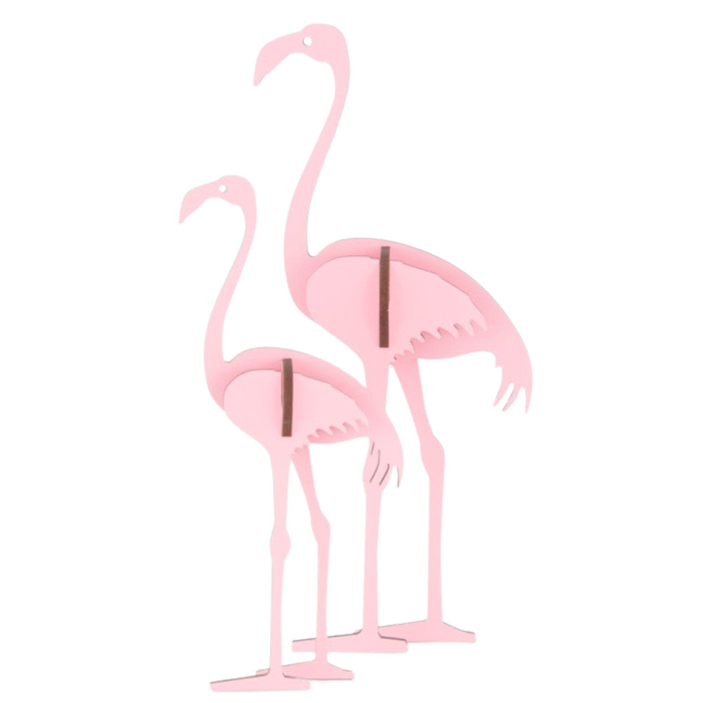 Little & Wood: Woodlet: Small - Flamingo - Pink, 3D Wooden Kit-Set, Bird Puzzle