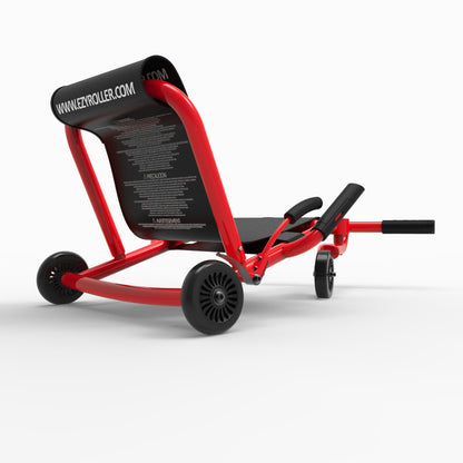 EzyRoller Classic Ride-On Scooter - Red - Extendable Design for Kids Ages 4+