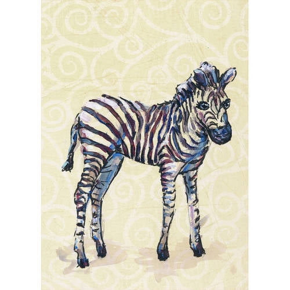 Oopsy Daisy Zebra Baby Art Canvas 10x14