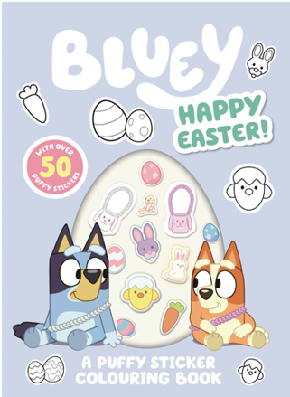 Bluey: Happy Easter! A Puffy Sticker Coloring Book