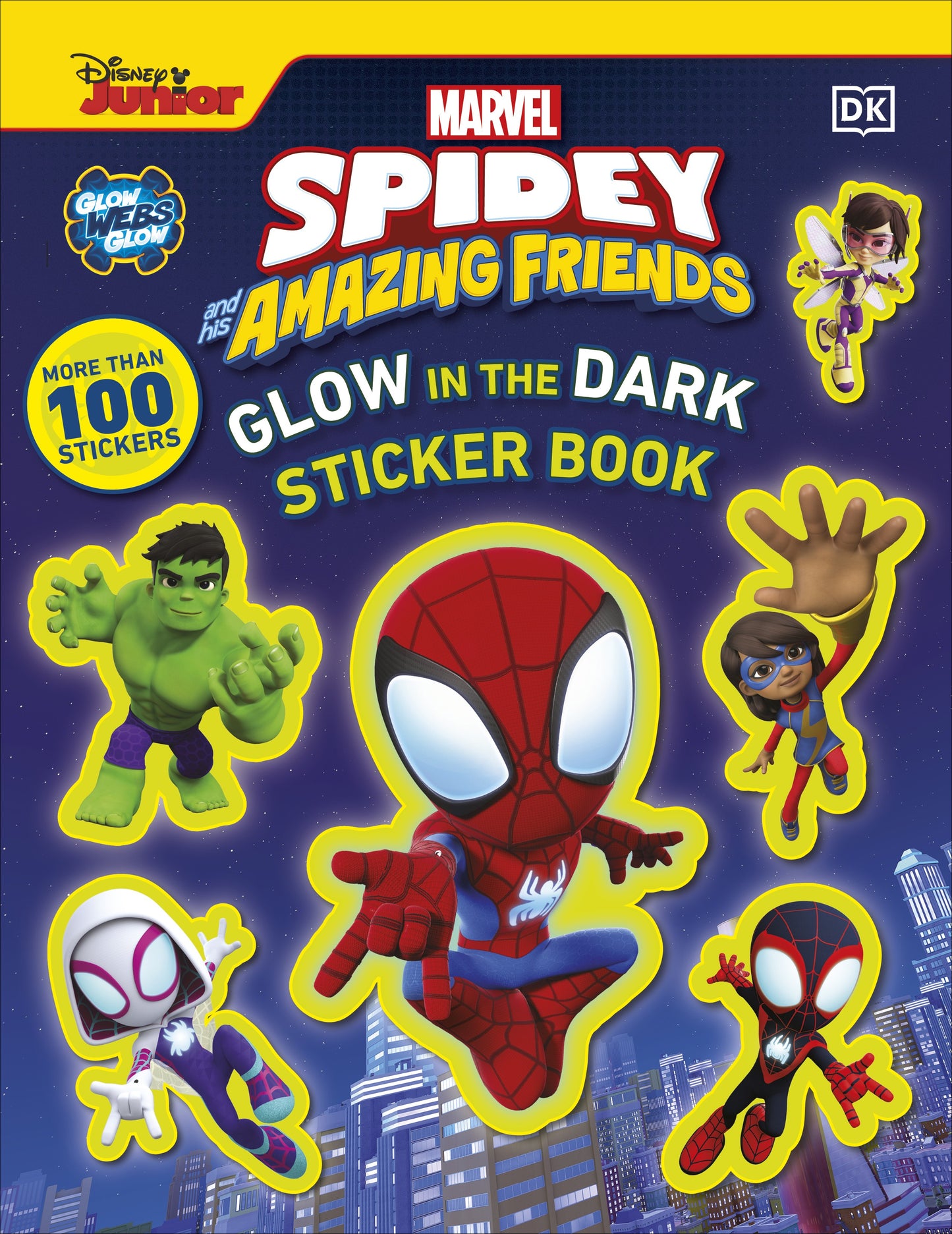 Marvel Spidey and Friends Glow-in-the-Dark Sticker Book