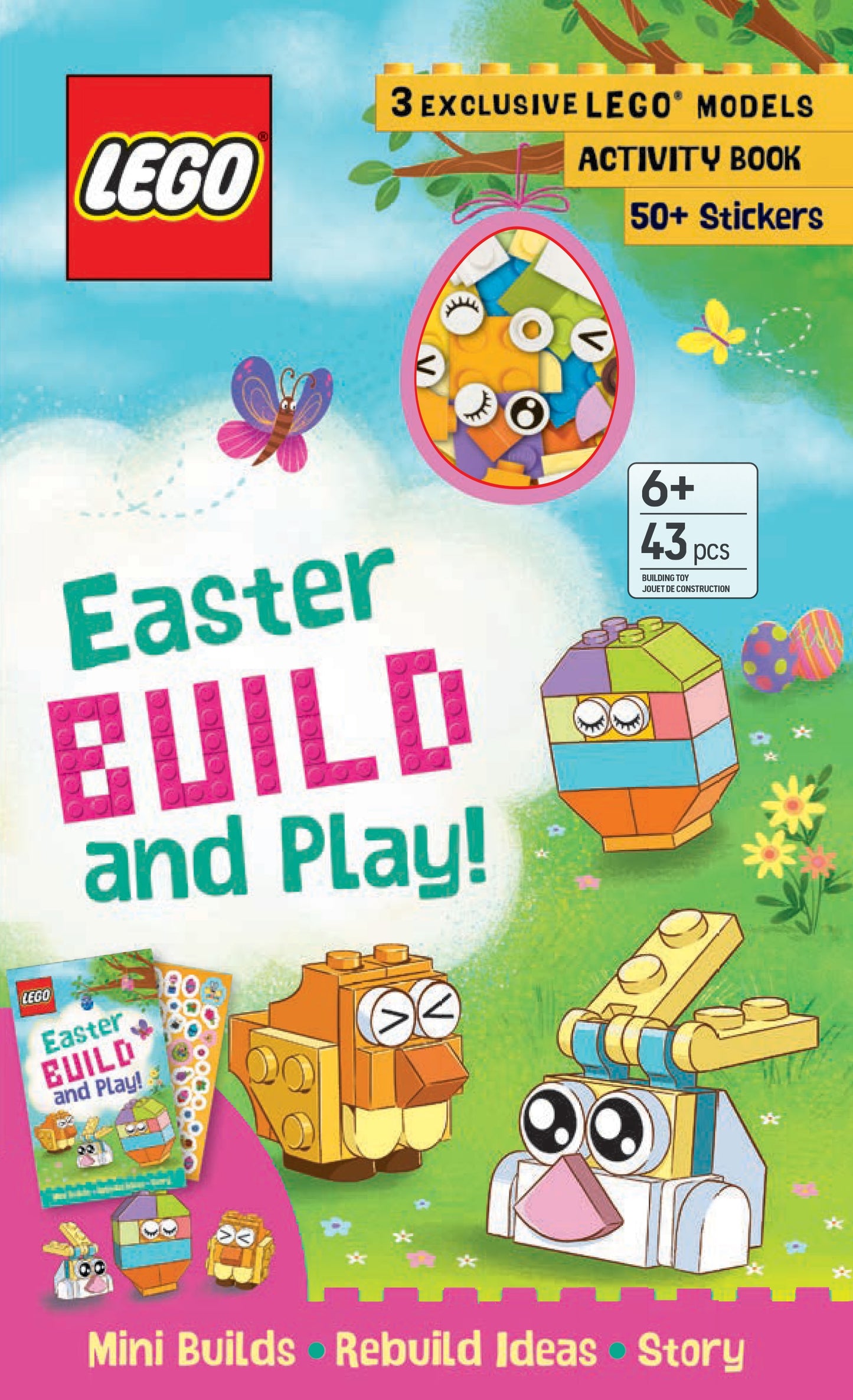 LEGO Books: Easter Build and Play Box - Activity Kit with Stickers
