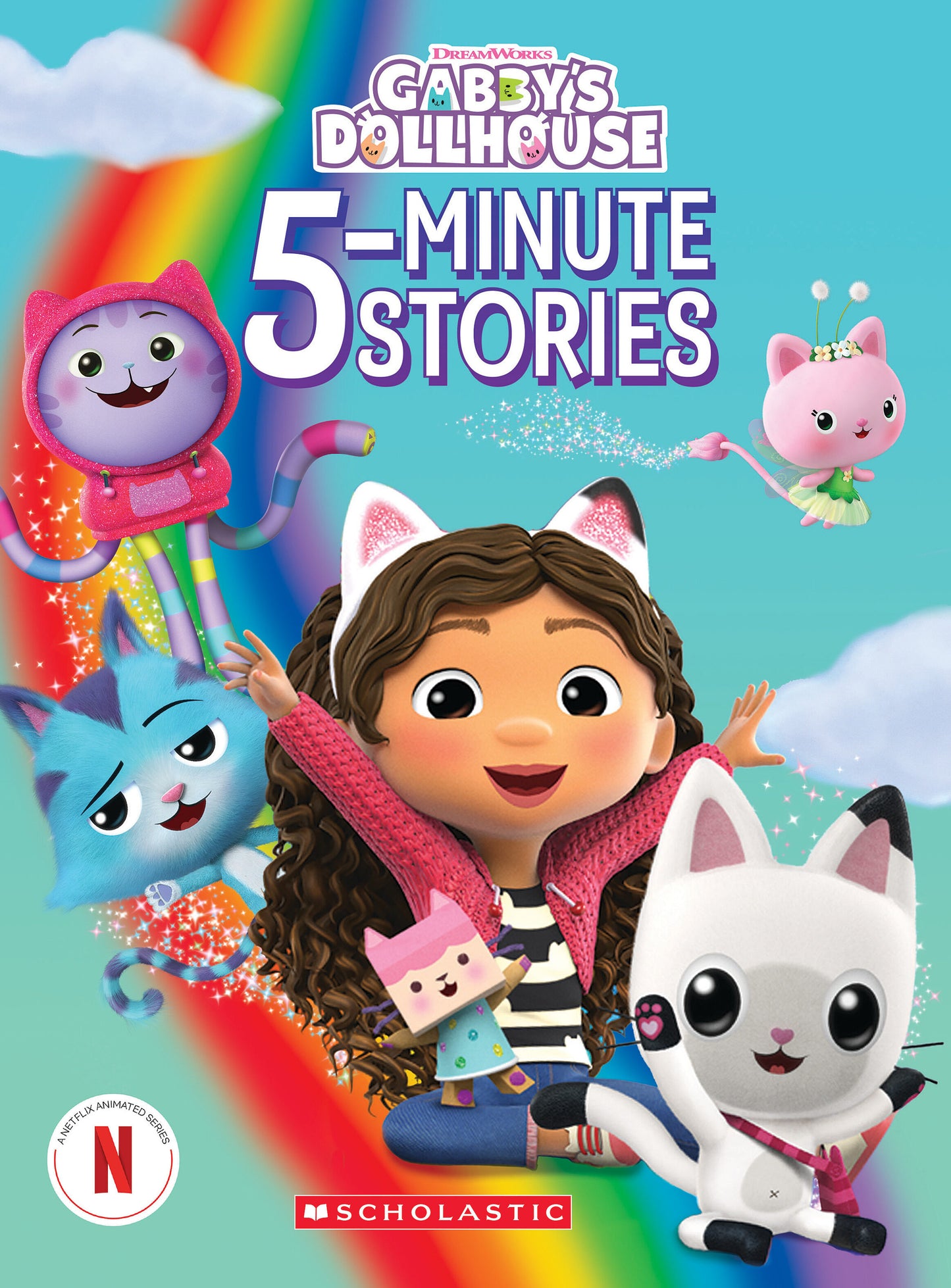 Gabby's Dollhouse 5-Minute Bedtime Stories Hardcover