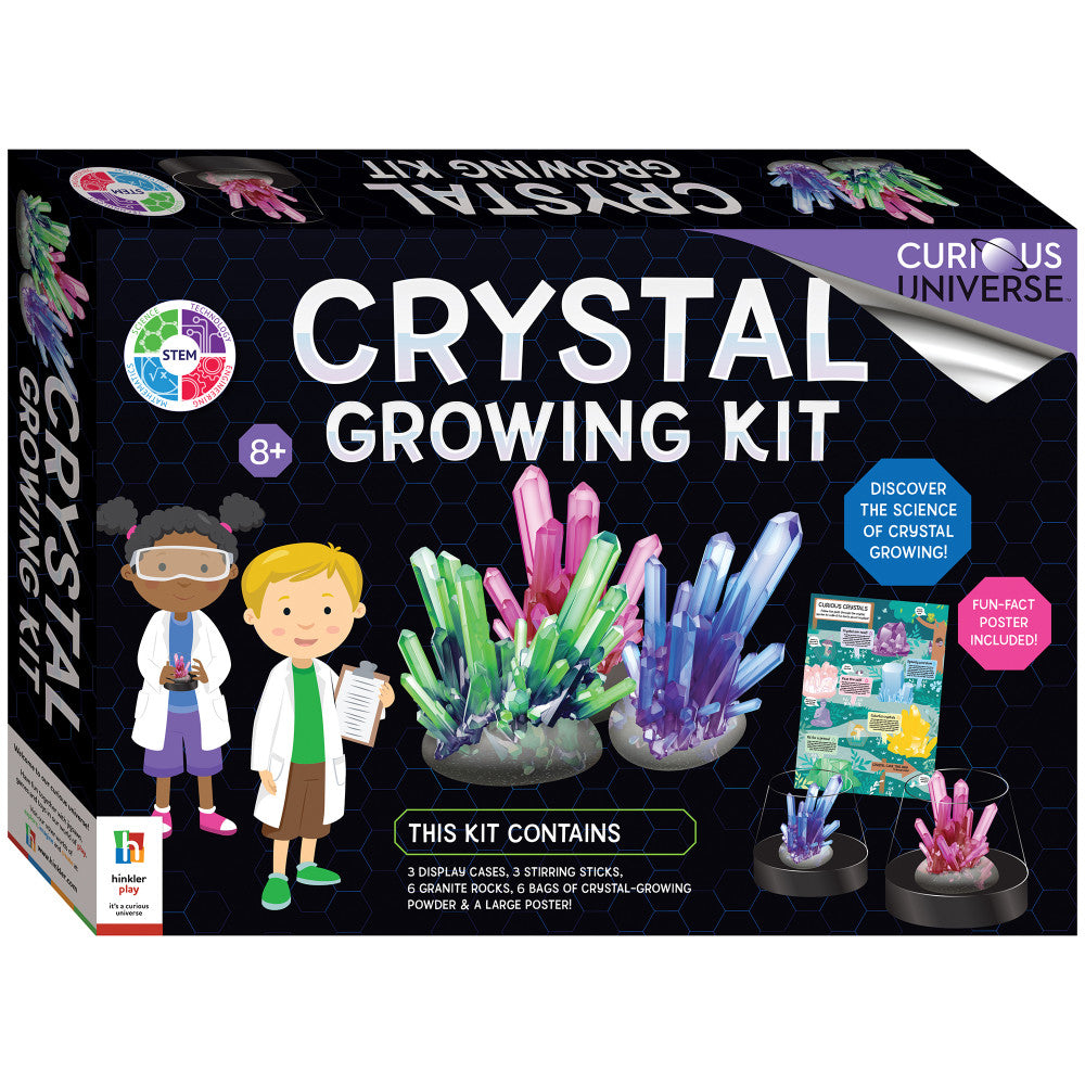 Curious Universe Crystal Growing Kit - Educational DIY Geology Science Set