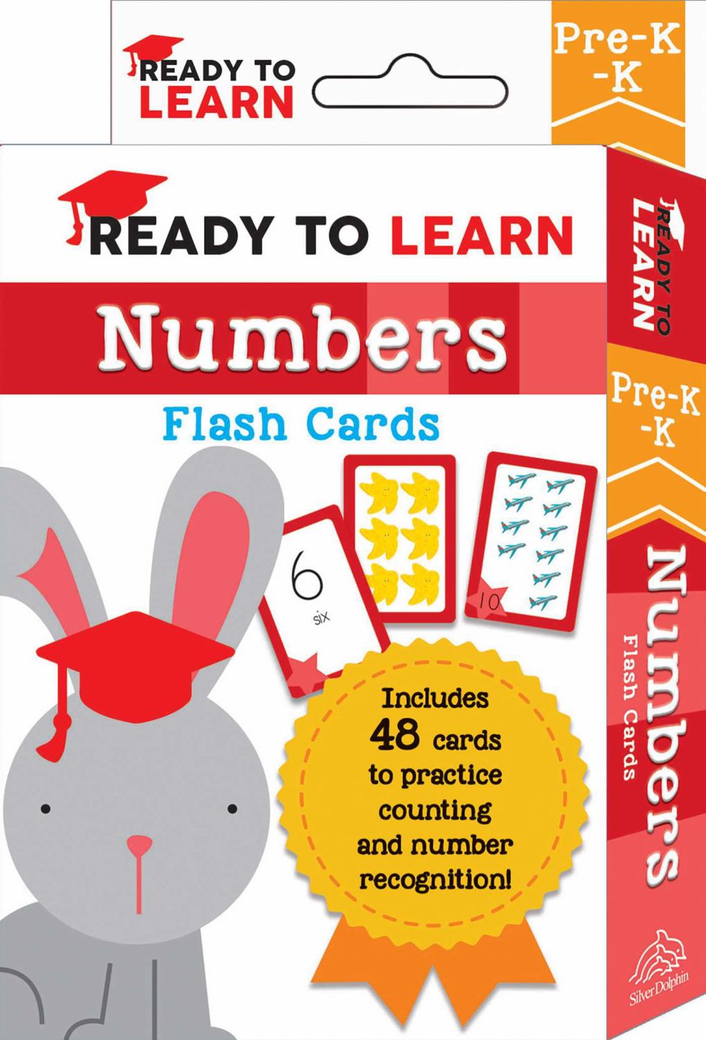 Ready to Learn Numbers Flash Cards for Pre-K-K with 48 cards featuring counting and number recognition practice