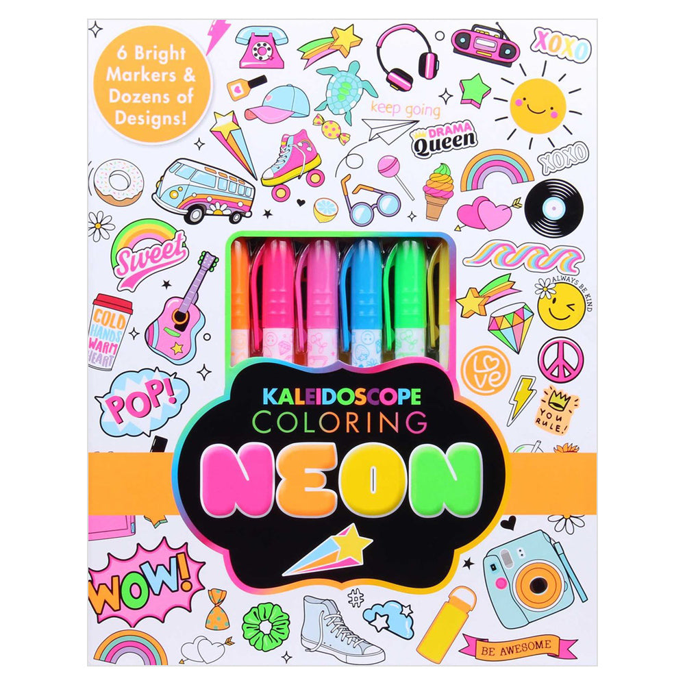 KALEIDOSCOPE COLORING: NEON