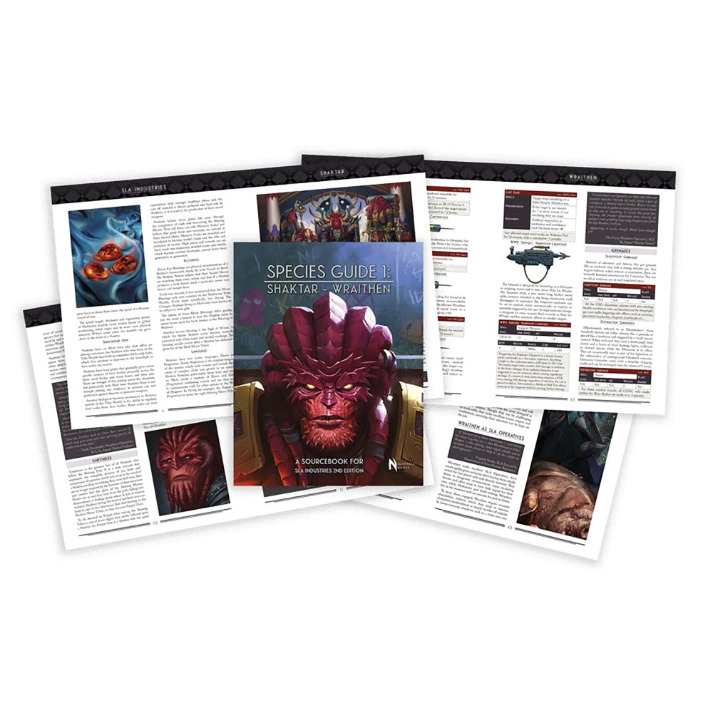 Nightfall Games Sla Industries Species Guide 1: Shaktar/Wraithen Hardcover RPG Sourcebook
