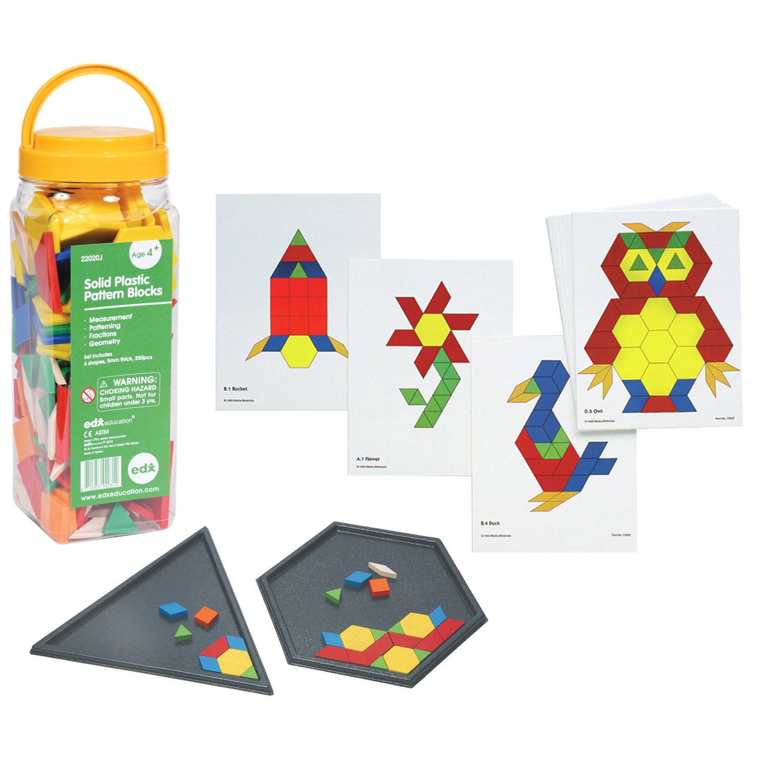 Learning Advantage Comprehensive Pattern Blocks Set - Educational Acti ...