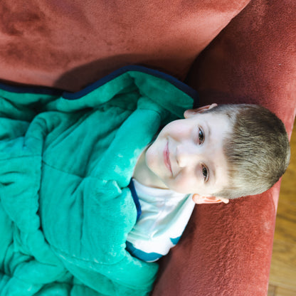 Bouncyband Kids' Sensory Weighted Blanket ‚Äì Soft Fleece, 7lb, 56" x 36"