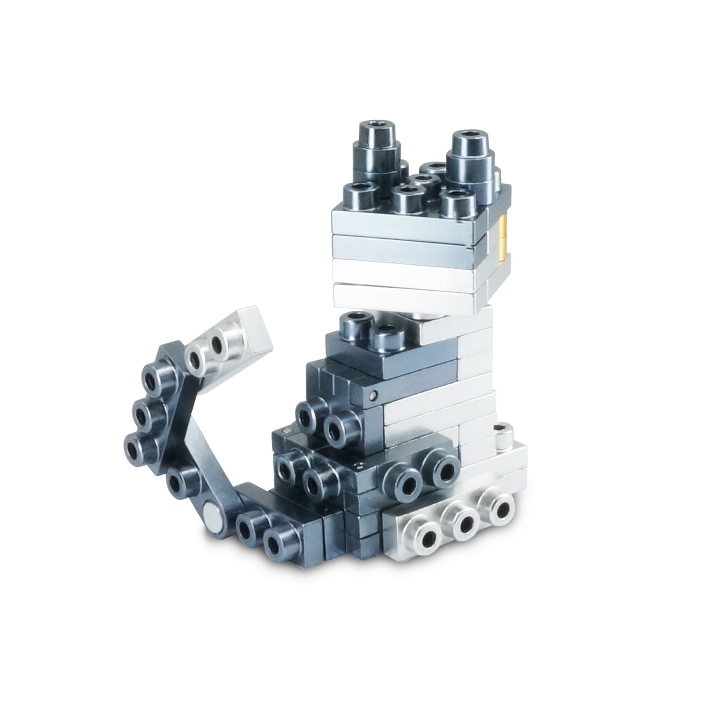 Metomics Pocket Pet Russian Blue Cat - Azure Blue & Charcoal Black