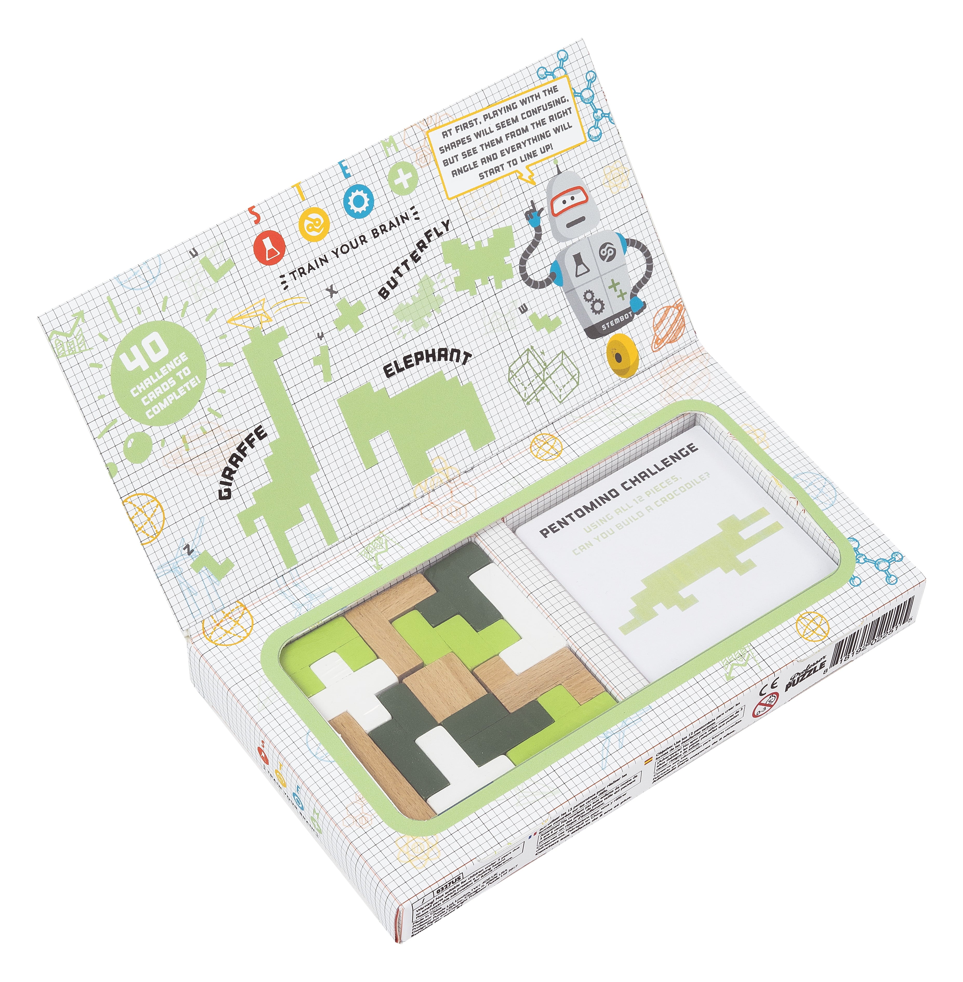 Stem S.T.E.M. Pentomino Puzzle Game - Dynamic Geometry Challenges ...