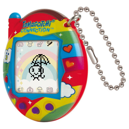 Tamagotchi Connection Rainbow Sky - Vibrant Red Virtual Pet