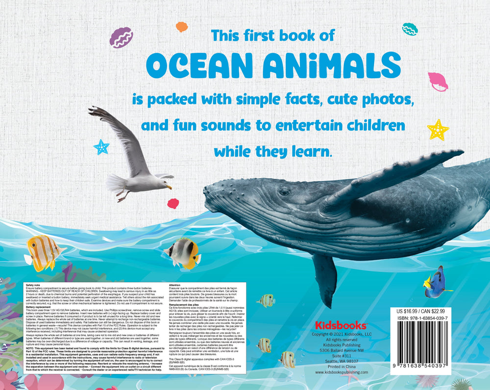Ocean Discovery 5-Button Sound Board Book by Kidsbooks Publishing