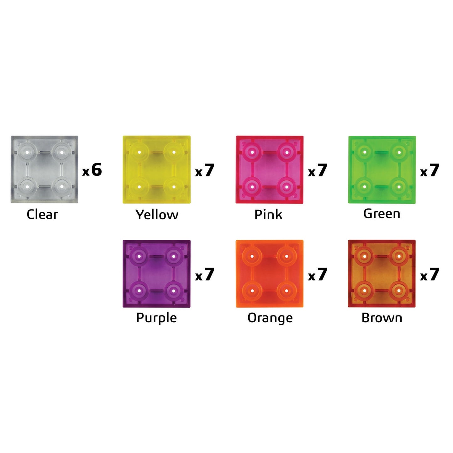 E-Blox Circuit Blox Spacers - LED Building Set - 48 Pieces