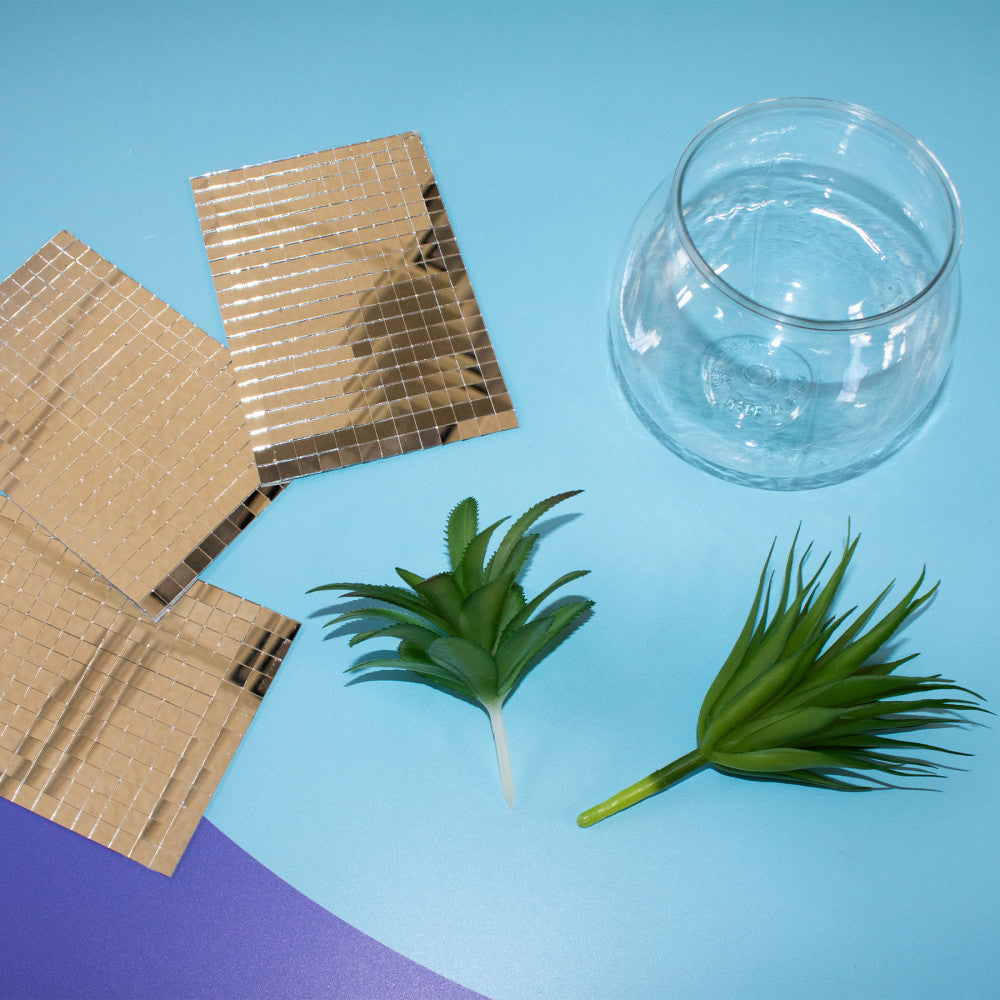 Art 101 DIY Disco Planter Creation Kit - Sparkly Silver